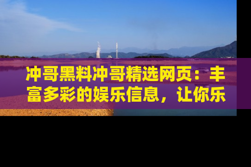 冲哥黑料冲哥精选网页：丰富多彩的娱乐信息，让你乐不停息