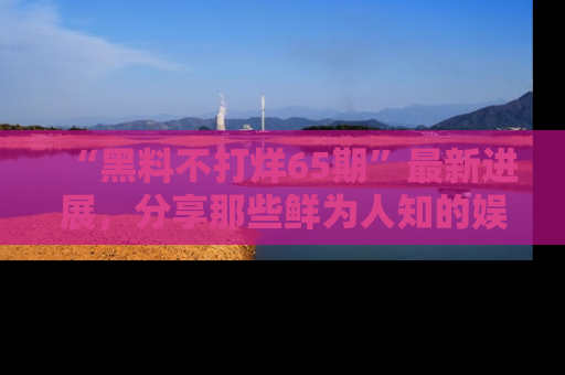 “黑料不打烊65期”最新进展,分享那些鲜为人知的娱乐八卦