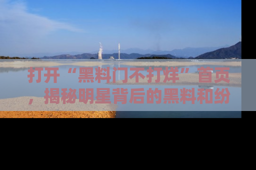 打开“黑料门不打烊”首页，揭秘明星背后的黑料和纷争真相！
