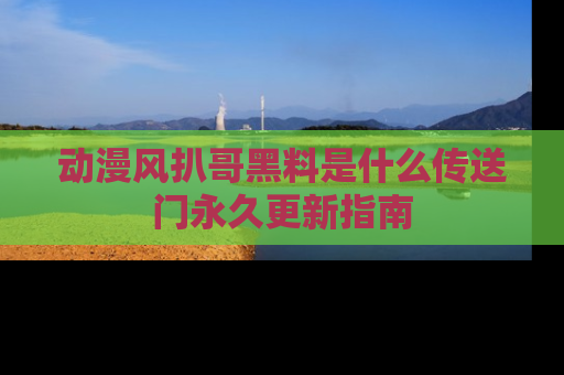动漫风扒哥黑料是什么传送门永久更新指南