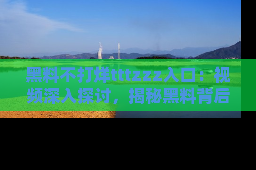 黑料不打烊tttzzz入口：视频深入探讨，揭秘黑料背后的人和事