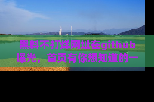 黑料不打烊网址在github曝光，首页有你想知道的一切幽默趣事，快来看看