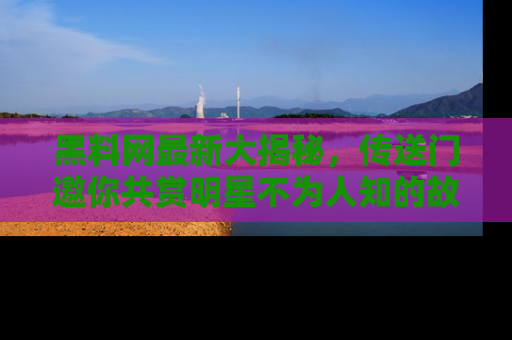 黑料网最新大揭秘，传送门邀你共赏明星不为人知的故事！
