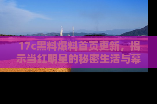 17c黑料爆料首页更新,揭示当红明星的秘密生活与幕后故事