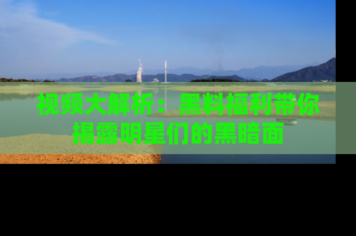 视频大解析：黑料福利带你揭露明星们的黑暗面