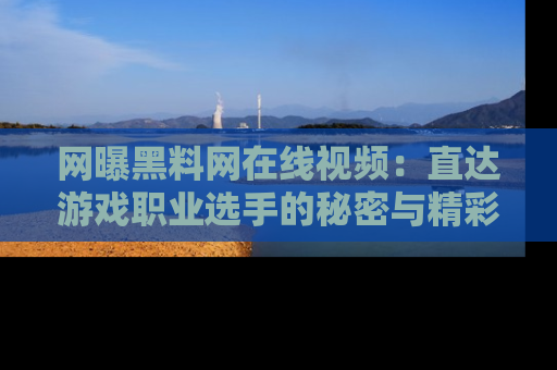 网曝黑料网在线视频：直达游戏职业选手的秘密与精彩动漫片段！
