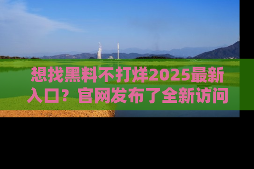 想找黑料不打烊2025最新入口？官网发布了全新访问指南！