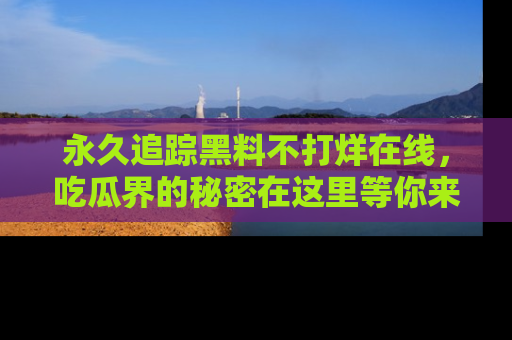 永久追踪黑料不打烊在线,吃瓜界的秘密在这里等你来发现!