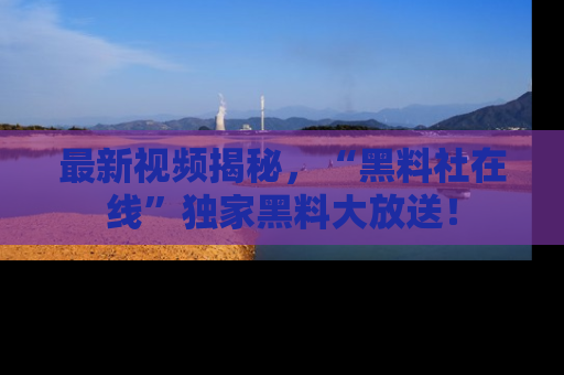 最新视频揭秘,“黑料社在线”独家黑料大放送!